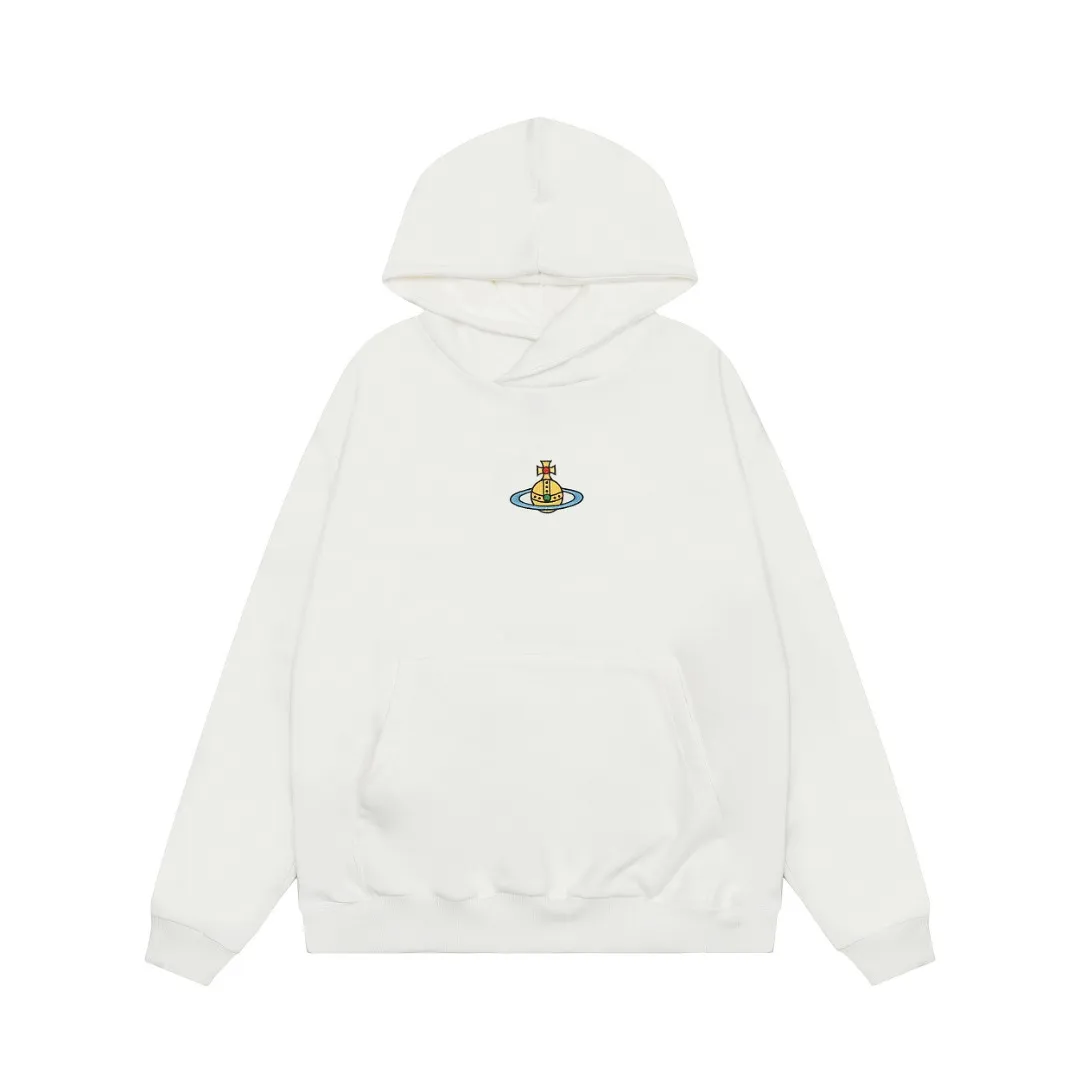 VIVI870# "Exclusive hot style" vivienne west wood West Queen Vivienne Saturn classic winning hooded sweatshirt 2024 top hot style No need to say more, just open the details directly YB mold opening Correct seam collar details ⚠️The authentic product is the seam threaded neckline, there is no collar strip. Our family only makes the right version of the product. We are careful to make sure that the first release of the Queen Mother of the whole network is correct. The entire series of correct accessories and every detail is completely restored. Straight up to full Size: XS-L
